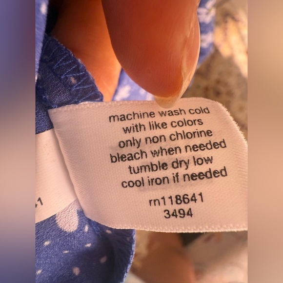 Lane Bryant - Floral Maxi Dress - High Low - Size 14- Blue Flowers flare - Picture 6 of 16